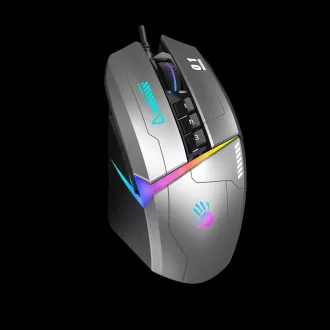 A4tech Bloody Mouse W60 Max Activated, háttérvilágítású játék egér, 12000 DPI, USB, szürke