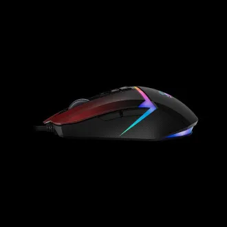 A4tech Bloody Mouse W60 Max Activated, háttérvilágítású játék egér, 12000 DPI, USB, fekete/vörös