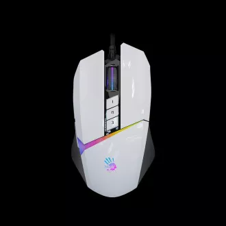 A4tech Bloody Mouse W60 Max Activated, háttérvilágítású játék egér, 12000 DPI, USB, fehér