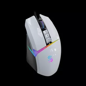 A4tech Bloody Mouse W60 Max Activated, háttérvilágítású játék egér, 12000 DPI, USB, fehér