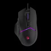 A4tech Bloody Mouse W95 Max Activated, háttérvilágítású játékegér, 12000 DPI, USB, fekete, fekete
