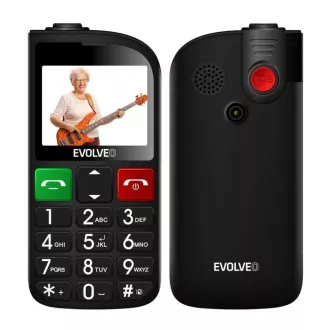 EVOLVEO Mobiltelefon idősek számára töltőállvánnyal EasyPhone FL, fekete
