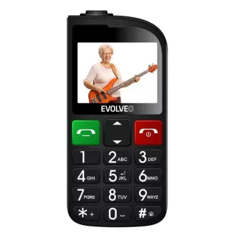 EVOLVEO Mobiltelefon idősek számára töltőállvánnyal EasyPhone FL, fekete