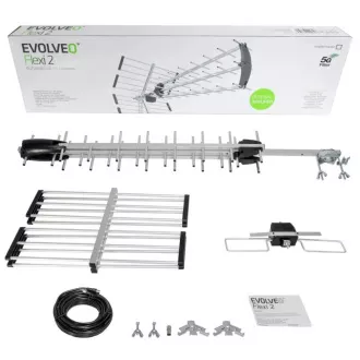 EVOLVEO Flexi 2, passzív kültéri DAB /DVB-T2 antenna, LTE, 4G, 5G szűrő