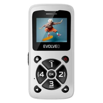 EVOLVEO Mobiltelefon időseknek EasyPhone ID, fehér EVOLVEO Mobiltelefon időseknek EasyPhone ID, fehér