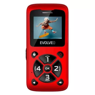 EVOLVEO Mobiltelefon időseknek EasyPhone ID, piros színben EVOLVEO Mobiltelefon időseknek EasyPhone ID, piros színben