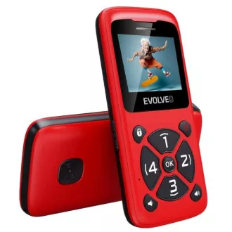 EVOLVEO Mobiltelefon időseknek EasyPhone ID, piros színben EVOLVEO Mobiltelefon időseknek EasyPhone ID, piros színben