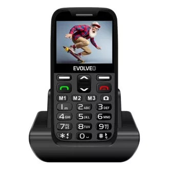 EVOLVEO EasyPhone XR, mobiltelefon idősek számára töltőállvánnyal, fekete színű EVOLVEO EasyPhone XR, mobiltelefon idősek számára töltőállvánnyal, fekete színű
