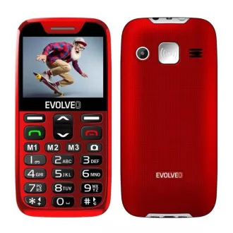 EVOLVEO EasyPhone XR, mobiltelefon idősek számára töltőállvánnyal, piros színű EVOLVEO EasyPhone XR, mobiltelefon idősek számára töltőállvánnyal, piros színű