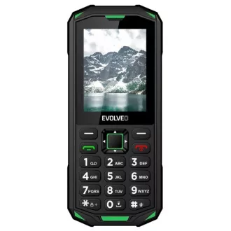 EVOLVEO StrongPhone X5, vízálló, tartós Dual SIM telefon, fekete-zöld
