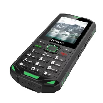 EVOLVEO StrongPhone X5, vízálló, tartós Dual SIM telefon, fekete-zöld
