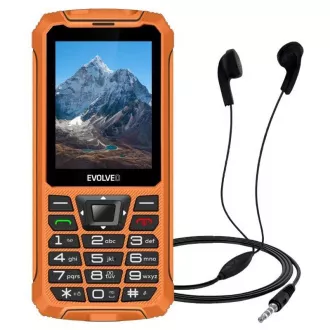 EVOLVEO StrongPhone Z6, vízálló, tartós Dual SIM telefon, narancssárga színben