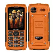 EVOLVEO StrongPhone H1, vízálló, tartós Dual SIM telefon, narancssárga színben