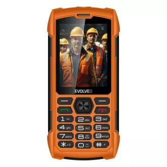 EVOLVEO StrongPhone H1, vízálló, tartós Dual SIM telefon, narancssárga színben