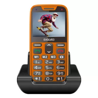 EVOLVEO EasyPhone XR, mobiltelefon idősek számára töltőállvánnyal, narancssárga színben EVOLVEO EasyPhone XR, mobiltelefon idősek számára töltőállvánnyal, narancssárga színben