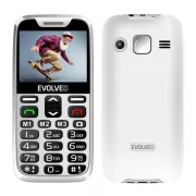 EVOLVEO EasyPhone XR, mobiltelefon idősek számára töltőállvánnyal, fehér színben