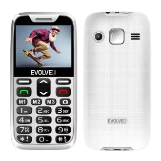 EVOLVEO EasyPhone XR, mobiltelefon idősek számára töltőállvánnyal, fehér színben EVOLVEO EasyPhone XR, mobiltelefon idősek számára töltőállvánnyal, fehér színben
