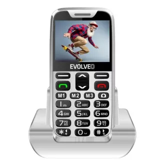 EVOLVEO EasyPhone XR, mobiltelefon idősek számára töltőállvánnyal, fehér színben EVOLVEO EasyPhone XR, mobiltelefon idősek számára töltőállvánnyal, fehér színben
