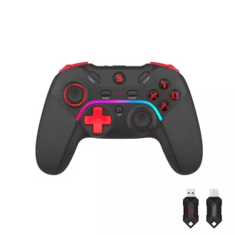 A4tech Bloody GPW70, gamepad, RGB, kettős üzemmód 2, 4G USB, fekete