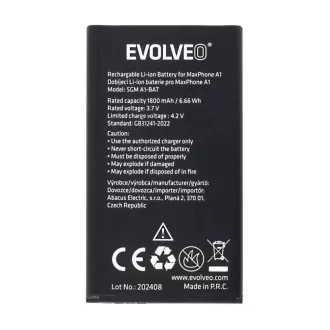 EVOLVEO eredeti 1800 mAh akkumulátor MaxPhone A1 készülékhez
