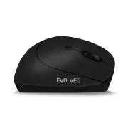 EVOLVEO LadyErgo, csendes, függőleges ergonomikus egér, 2.4GHz, fekete