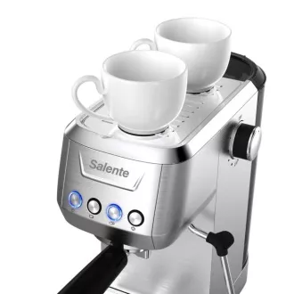 Salente Coffio, karos kávéfőző, rozsdamentes acélból készült