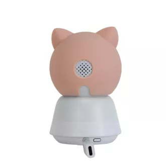 EVOLVEO Baby Monitor N5, Videós bébiőr készlet 360°-os megfigyeléssel, kétirányú kommunikációval és altatódalokkal, rózsaszínű