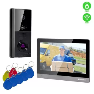 EVOLVEO DoorPhone AHD10, otthoni WiFi videotelefon készlet ajtóvezérléssel és RFID-vel, fekete és ezüst 10