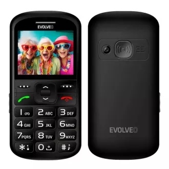 EVOLVEO EasyPhone XS, mobiltelefon idősek számára, fekete színű EVOLVEO EasyPhone XS, mobiltelefon idősek számára, fekete színű