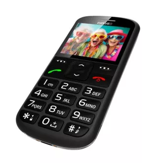 EVOLVEO EasyPhone XS, mobiltelefon idősek számára, fekete színű EVOLVEO EasyPhone XS, mobiltelefon idősek számára, fekete színű