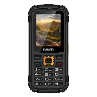 EVOLVEO StrongPhone Q1, vízálló, tartós Dual SIM telefon, fekete és narancssárga színben - Felbontott