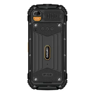 EVOLVEO StrongPhone Q1, vízálló, tartós Dual SIM telefon, fekete és narancssárga színben - Felbontott