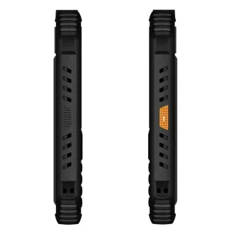 EVOLVEO StrongPhone Q1, vízálló, tartós Dual SIM telefon, fekete és narancssárga színben