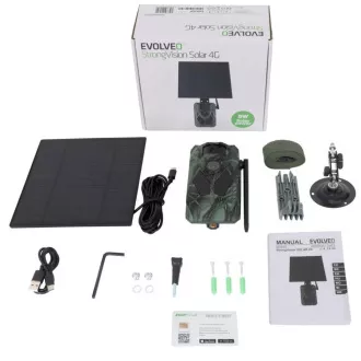 EVOLVEO StrongVision Solar 4G, fotócsapda 4G-vel, alkalmazással és napelemmel