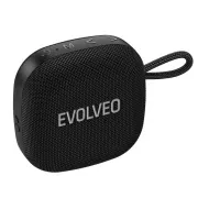 EVOLVEO TopSound, vezeték nélküli, vízálló bluetooth hangszóró rádióval, fekete színben