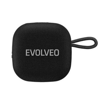 EVOLVEO TopSound, vezeték nélküli, vízálló bluetooth hangszóró rádióval, fekete színben