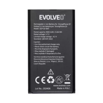 EVOLVEO eredeti 1800 mAh akkumulátor StrongPhone Q1 készülékhez