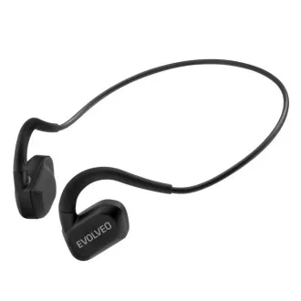 EVOLVEO BonePro MP3 32GB vezeték nélküli fejhallgató, arccsont, fekete