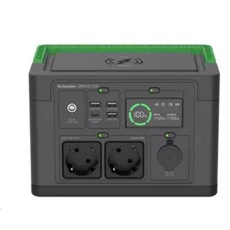 APC Schneider OffGrid hordozható tápegység 330, 332Wh Li-ion, 2 Schuko, Sinewave