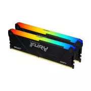 KINGSTON DDR4 32GB DIMM (2 darabos készlet) 2666MT/s CL16 FURY Beast RGB
