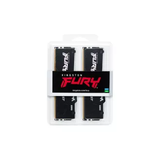 KINGSTON DDR5 32GB DIMM (2 darabos készlet) 6000MT/s CL30 Non-ECC FURY Beast RGB EXPO, Fekete KINGSTON DDR5 32GB DIMM (2 darabos készlet) 6000MT/s CL30 Non-ECC FURY Beast RGB EXPO, Fekete