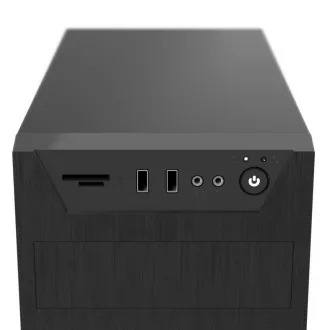 SilentiumPC MidT Armis AR1 Pure Black / SD olvasó / 2x USB 3.0 / 1x 80mm ventilátor / fekete SilentiumPC MidT Armis AR1 Pure Black / SD olvasó / 2x USB 3.0 / 1x 80mm ventilátor / fekete