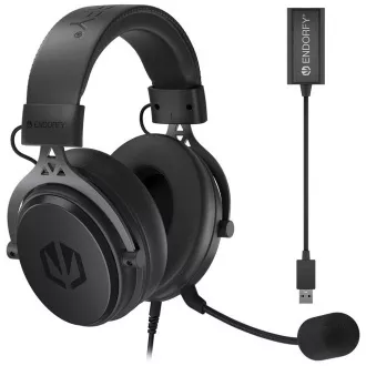 Endorfy fejhallgató VIRO Plus USB / vezetékes / levehető mikrofonnal / USB / fekete