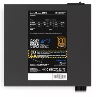ENDORFY tápegység Vero L5 Bronze 500W, 120mm, 80 Plus Bronze