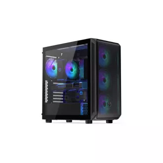 ENDORFY Case Arx 700 ARGB, átlátszó oldallap, ATX, 4x140mm ARGB ventilátor, fekete