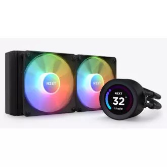 NZXT vízhűtő Kraken 280 ELITE RGB / 2x140mm RGB ventilátor / LCD kijelző / 6 év / LGA1851 / AM5