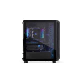 ENDORFY Case Arx 500 ARGB, Átlátszó oldallap, ATX, 4x140mm ARGB ventilátor, fekete