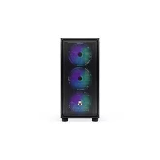 ENDORFY Case Arx 500 ARGB, Átlátszó oldallap, ATX, 4x140mm ARGB ventilátor, fekete