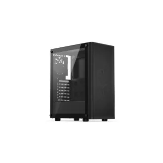 ENDORFY Case Ventum 200 ARGB, átlátszó oldallap, ATX, 4x120mm ARGB ventilátor, fekete