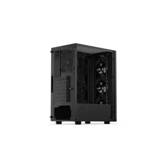 ENDORFY Case Ventum 200 ARGB, átlátszó oldallap, ATX, 4x120mm ARGB ventilátor, fekete